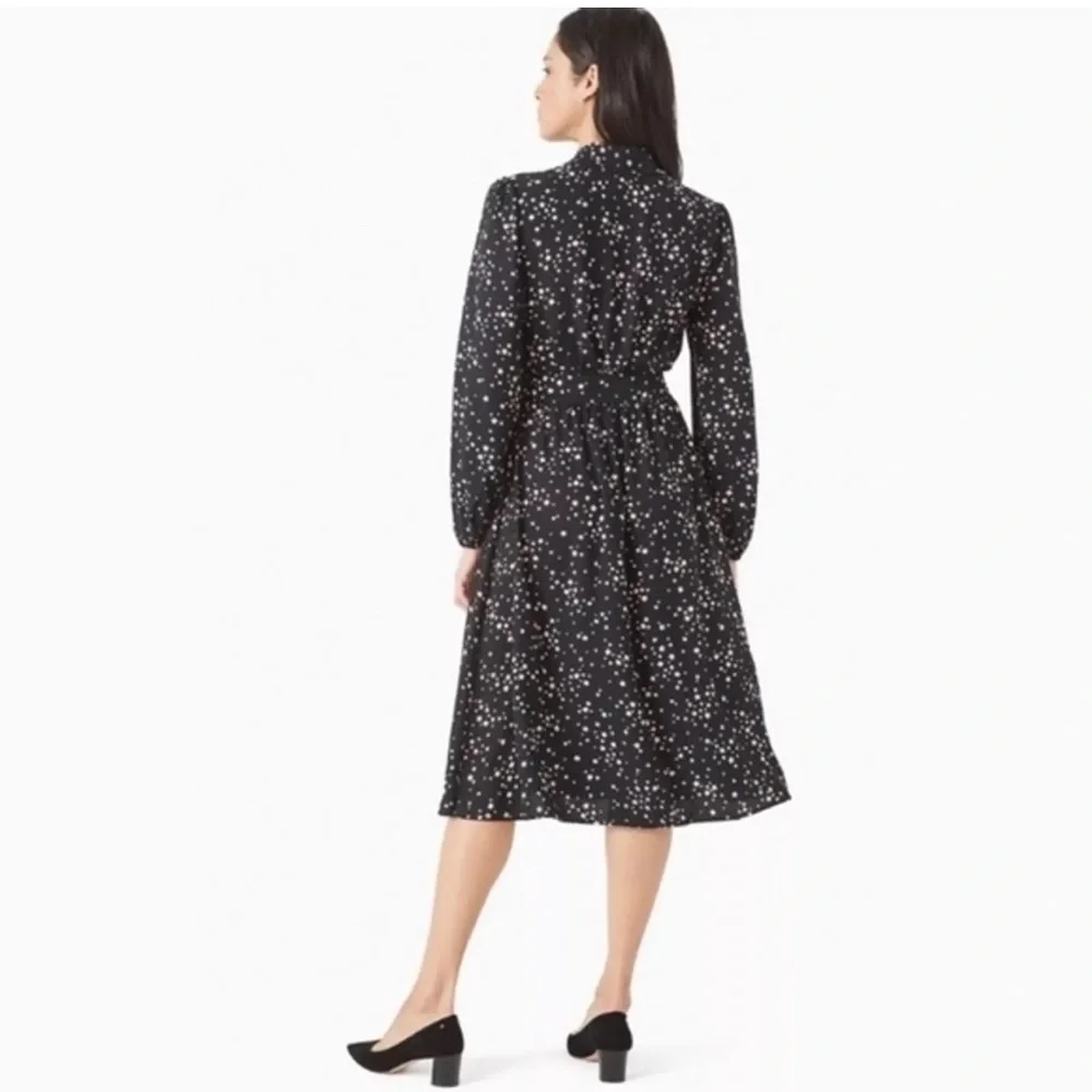 ✨NWT Kate Spade Scattered Stars ShirtDress Midi Length Size 4